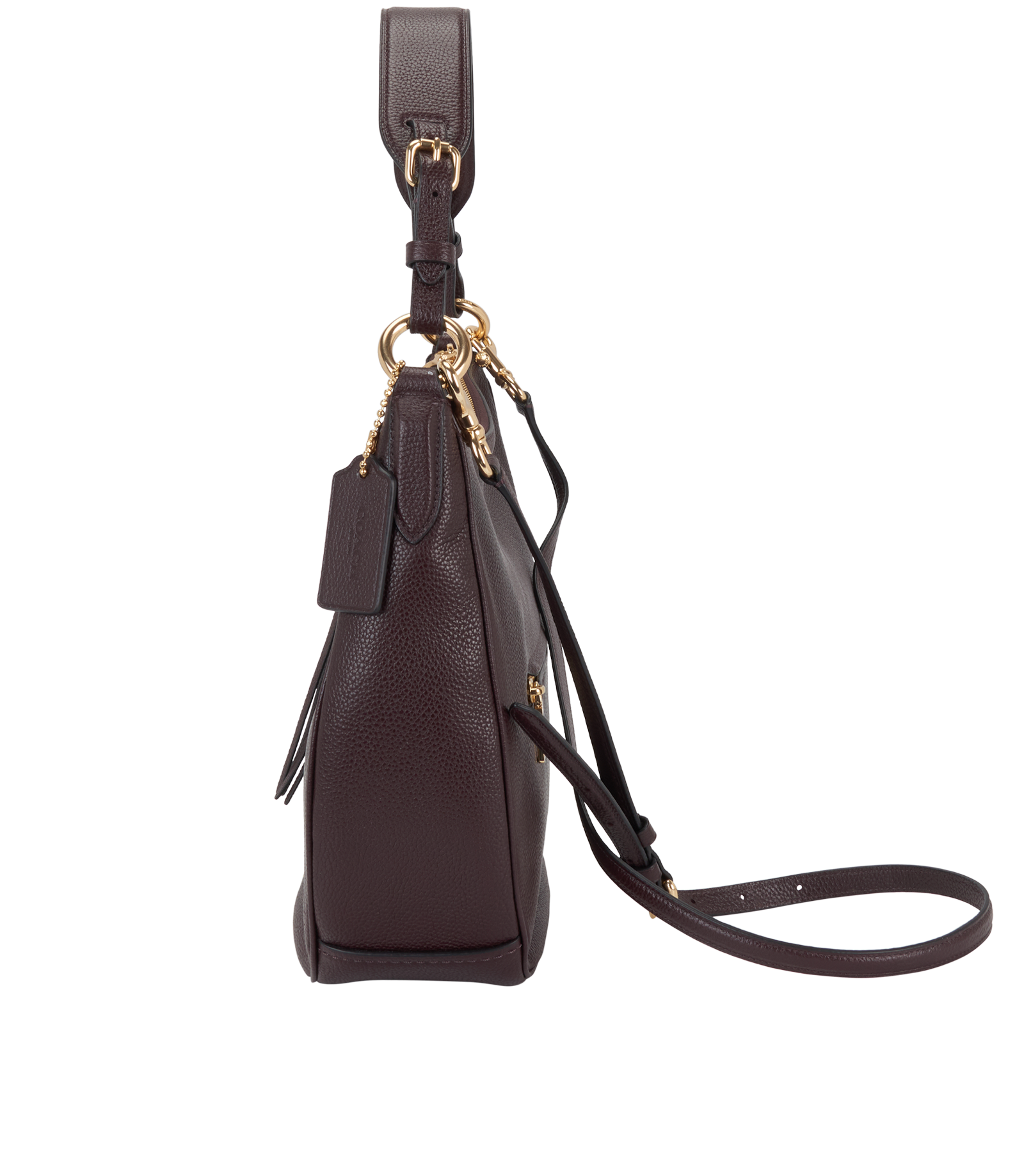 Sutton Hobo, &pound;250, Handbags, Burgundy, Leather, Bottom view